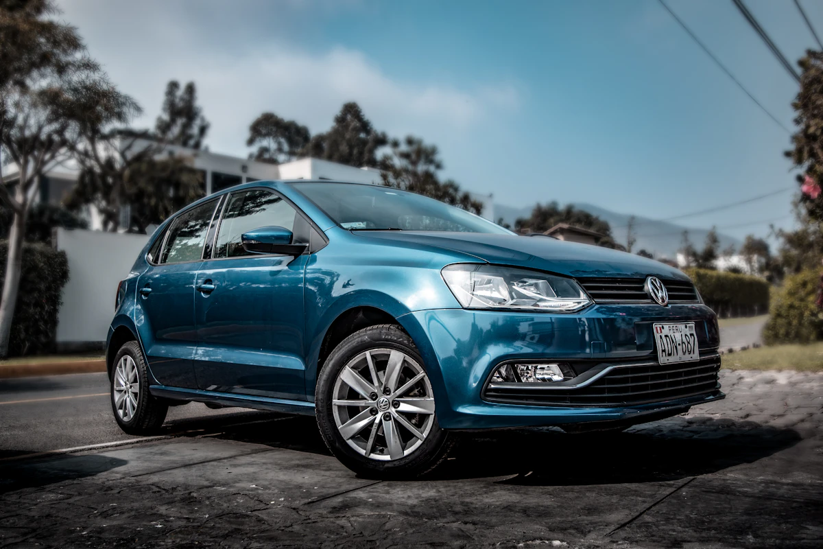 Volkswagen on the road